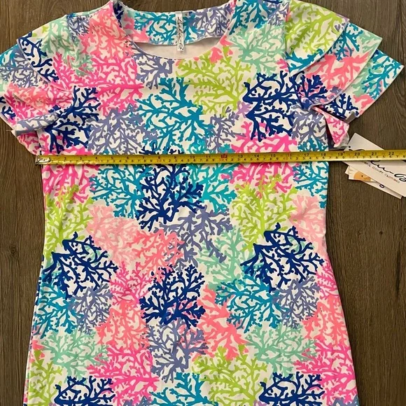 NWT Lulu B Coral Reef Print Shift Dress UPF 50 Plus Size Small new with tags​ - Picture 4 of 12